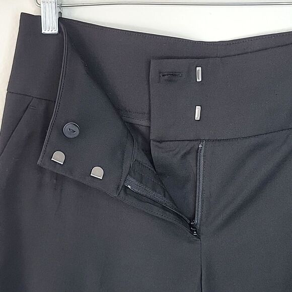 H&M Women's Modern Classic Black Wide Leg Dress Pants size 8 Creased Pockets - Picture 7 of 11